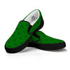 St. Patrick's Day Shamrock Print Pattern Black Slip On Shoes-grizzshop