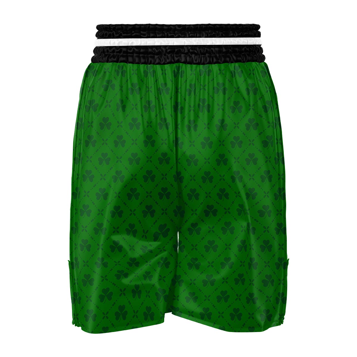 St. Patrick's Day Shamrock Print Pattern Boxing Shorts-grizzshop