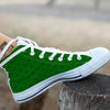 St. Patrick's Day Shamrock Print Pattern White High Top Shoes-grizzshop