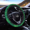 St. Patrick's Day Shamrock Tartan Print Pattern Car Steering Wheel Cover-grizzshop