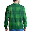 St. Patrick's Day Shamrock Tartan Print Pattern Men's Sweatshirt-grizzshop