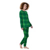 St. Patrick's Day Shamrock Tartan Print Pattern Women's Pajamas-grizzshop