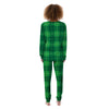 St. Patrick's Day Shamrock Tartan Print Pattern Women's Pajamas-grizzshop