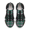 St. Patrick's Day Tartan Shamrock Print Pattern Black Gym Shoes-grizzshop