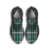 St. Patrick's Day Tartan Shamrock Print Pattern Black Running Shoes-grizzshop