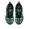 St. Patrick's Day Tartan Shamrock Print Pattern Black Sneaker-grizzshop