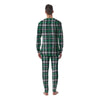 St. Patrick's Day Tartan Shamrock Print Pattern Men's Pajamas-grizzshop