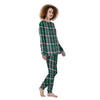 St. Patrick's Day Tartan Shamrock Print Pattern Women's Pajamas-grizzshop