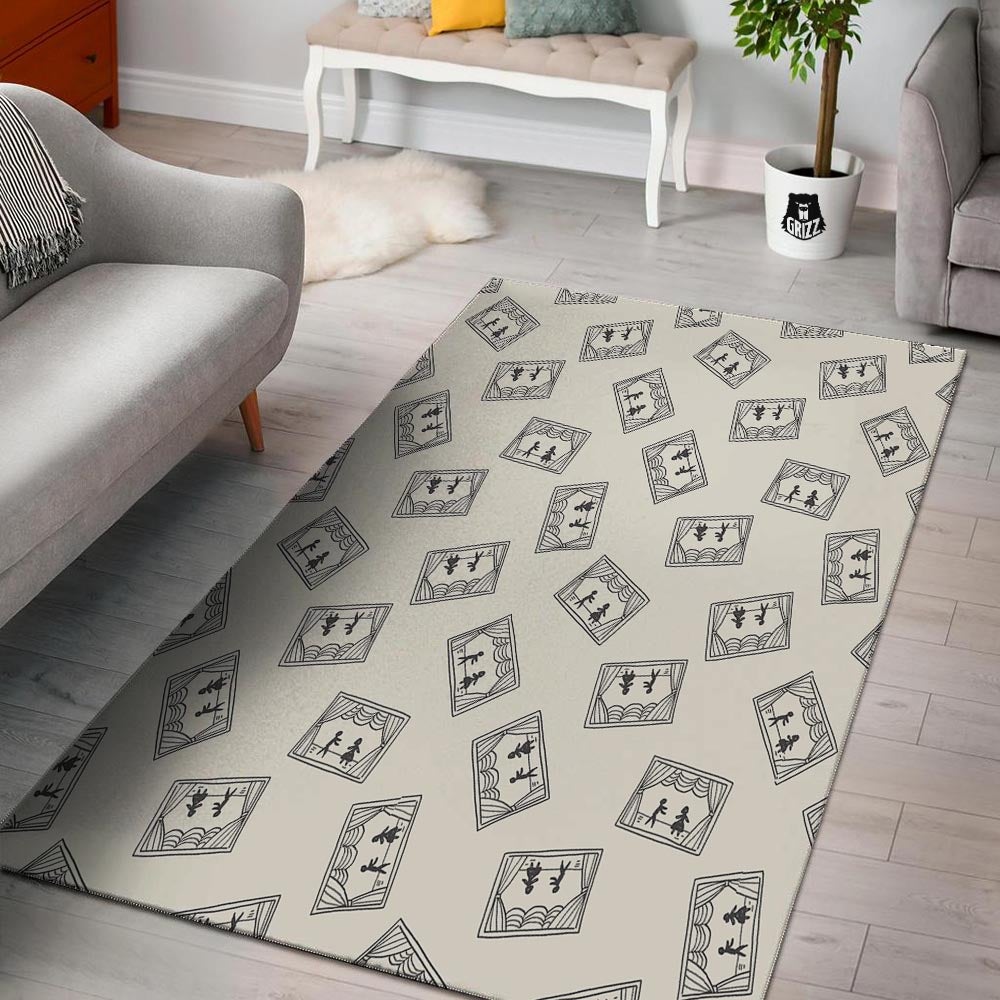 Stage Theater Print Pattern Floor Mat-grizzshop