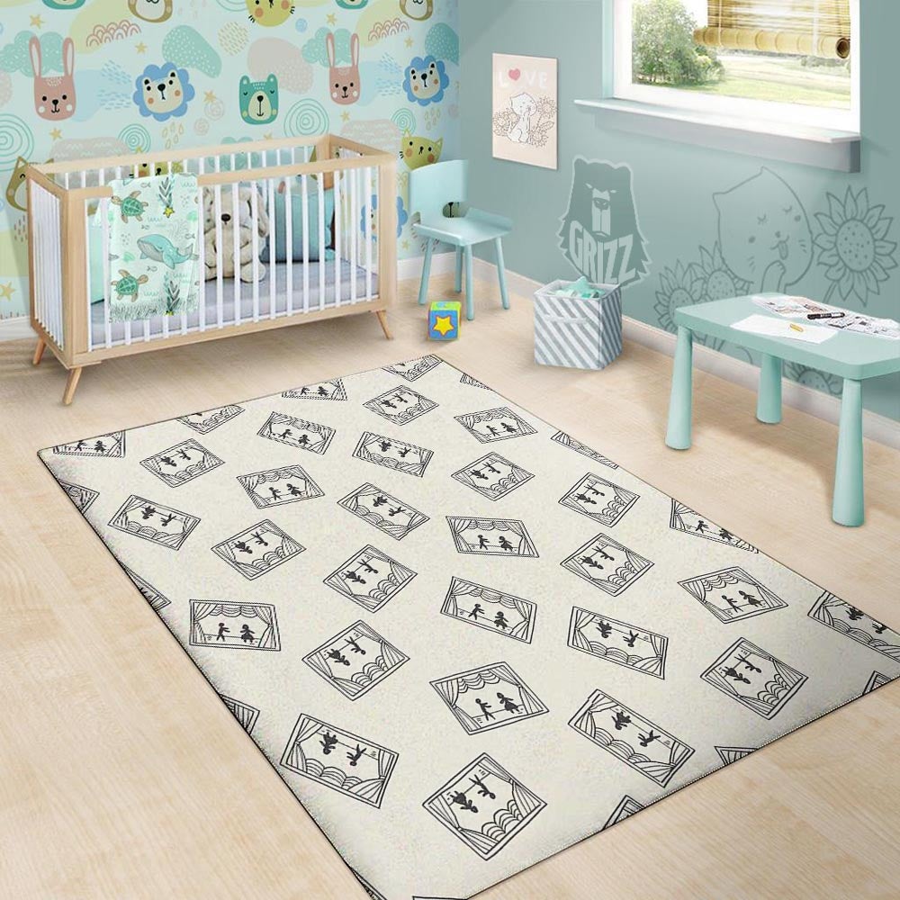 Stage Theater Print Pattern Floor Mat-grizzshop