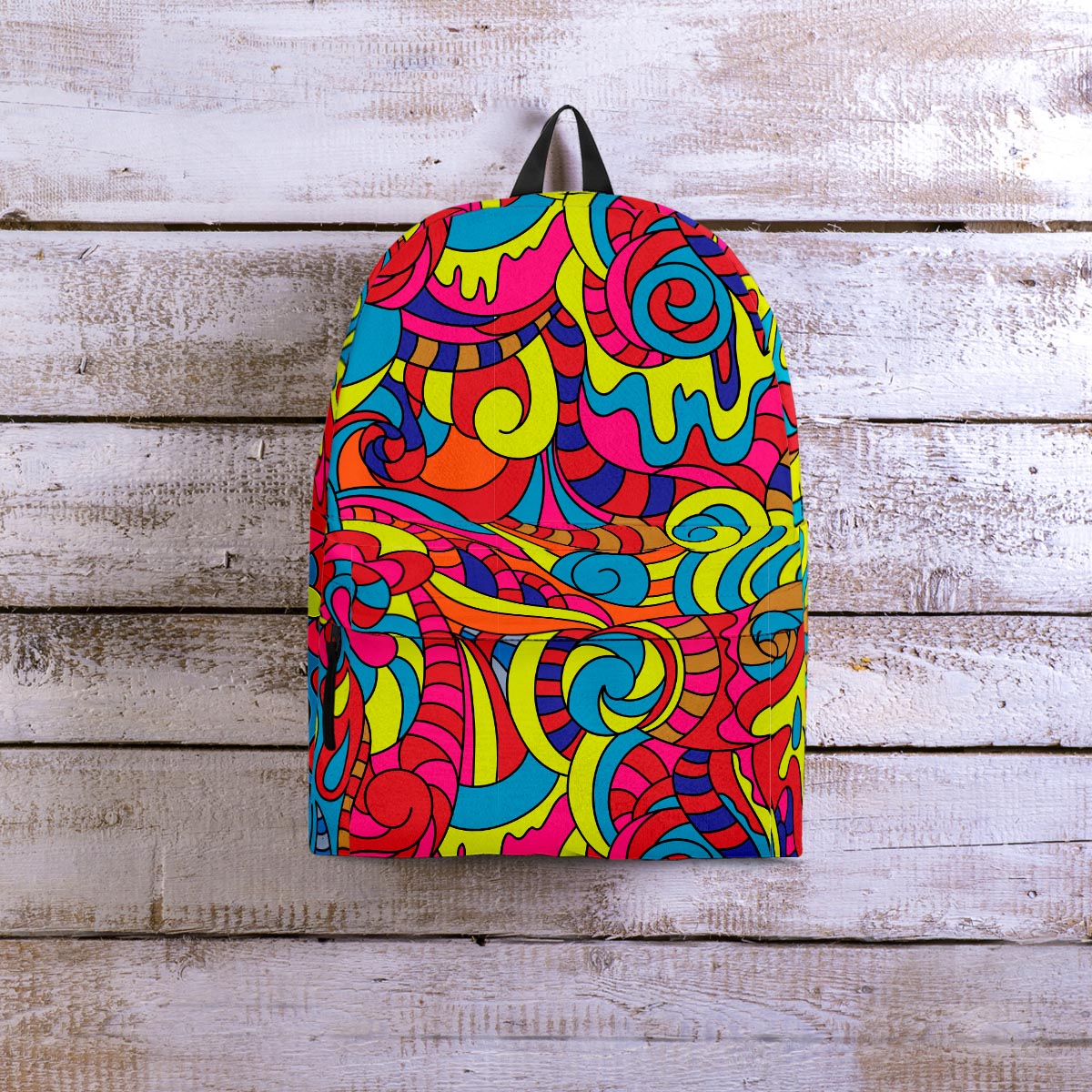 Stained Glass Psychedelic Trippy Backpack-grizzshop