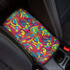 Stained Glass Psychedelic Trippy Car Console Cover-grizzshop