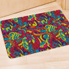 Stained Glass Psychedelic Trippy Door Mat-grizzshop