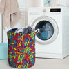 Stained Glass Psychedelic Trippy Laundry Basket-grizzshop