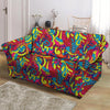 Stained Glass Psychedelic Trippy Loveseat Cover-grizzshop