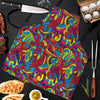 Stained Glass Psychedelic Trippy Men's Apron-grizzshop