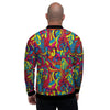 Stained Glass Psychedelic Trippy Men's Bomber Jacket-grizzshop