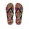 Stained Glass Psychedelic Trippy Men's Flip Flops-grizzshop