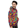 Stained Glass Psychedelic Trippy Men's Hoodie-grizzshop