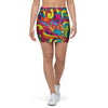 Stained Glass Psychedelic Trippy Mini Skirt-grizzshop