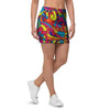 Stained Glass Psychedelic Trippy Mini Skirt-grizzshop