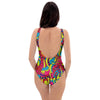 Stained Glass Psychedelic Trippy One Piece Swimsuite-grizzshop