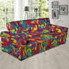 Stained Glass Psychedelic Trippy Sofa Cover-grizzshop