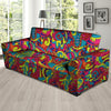 Stained Glass Psychedelic Trippy Sofa Cover-grizzshop