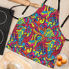 Stained Glass Psychedelic Trippy Women's Apron-grizzshop