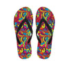 Stained Glass Psychedelic Trippy Women's Flip Flops-grizzshop