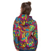 Stained Glass Psychedelic Trippy Women's Hoodie-grizzshop