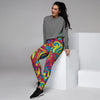 Stained Glass Psychedelic Trippy Women's Joggers-grizzshop