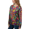 Stained Glass Psychedelic Trippy Women's Sweatshirt-grizzshop