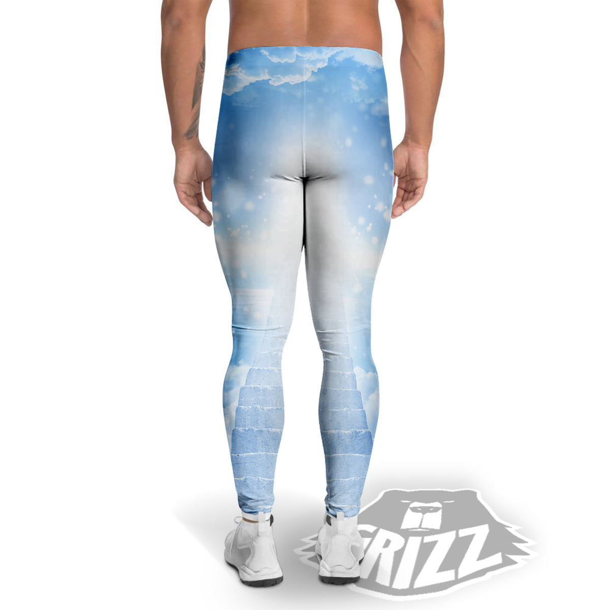 Stairs To Heaven Print Men's Leggings-grizzshop