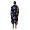 Star And Owl Print Pattern Men's Robe-grizzshop