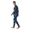 Star Baseballs Print Pattern Men's Pajamas-grizzshop