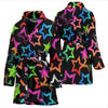 Star Colorful Pattern Print Women Long Robe-grizzshop