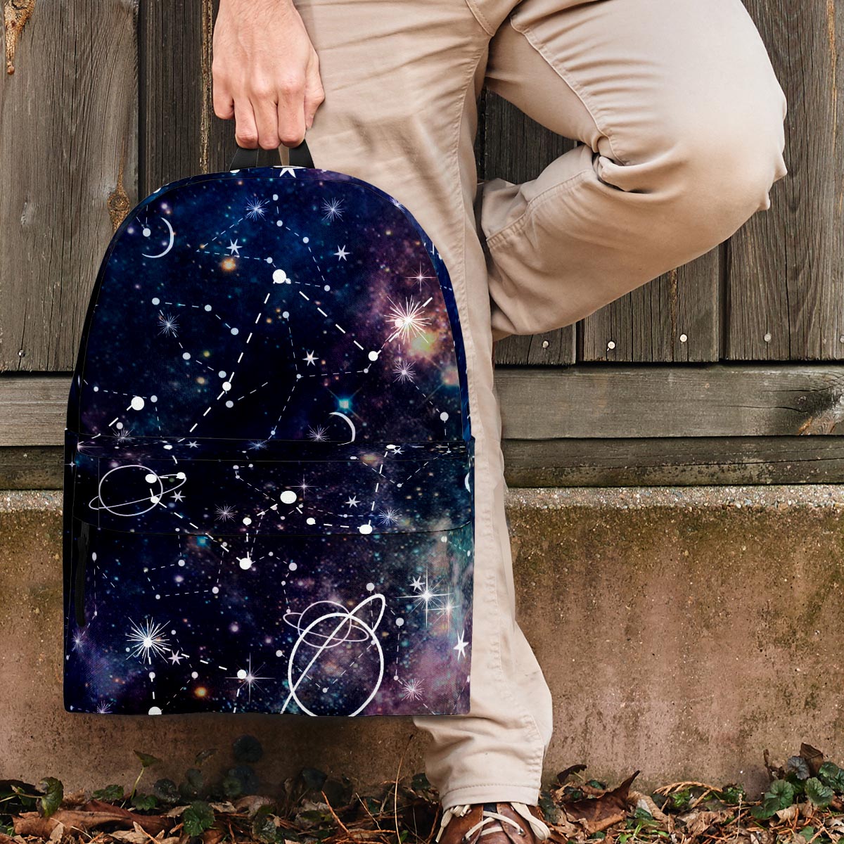 Star Constellation Galaxy Space Backpack-grizzshop