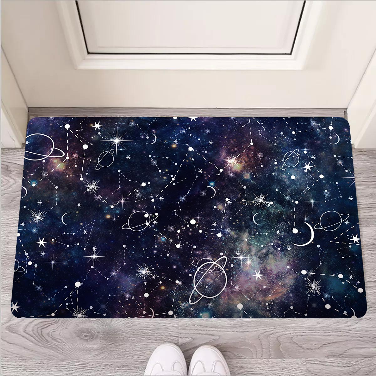 Star Constellation Galaxy Space Door Mat-grizzshop