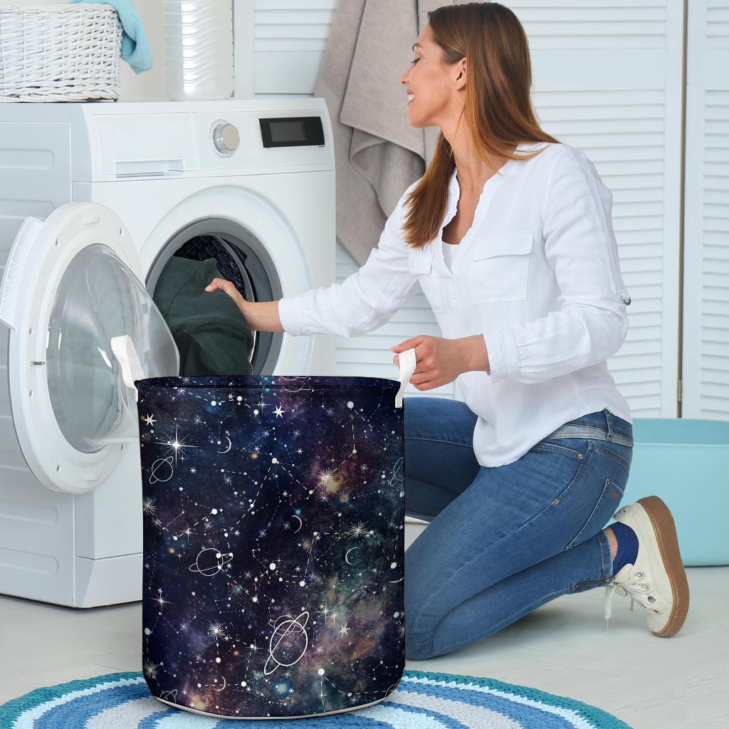 Star Constellation Galaxy Space Laundry Basket-grizzshop