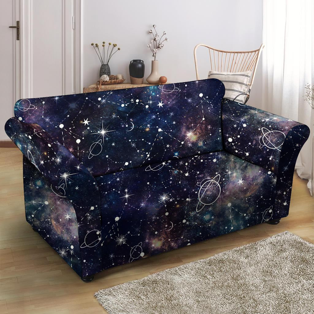 Star Constellation Galaxy Space Loveseat Cover-grizzshop