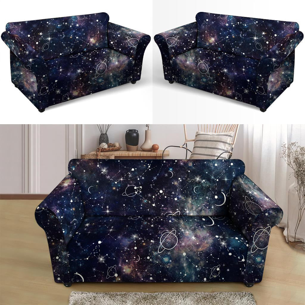 Star Constellation Galaxy Space Loveseat Cover-grizzshop