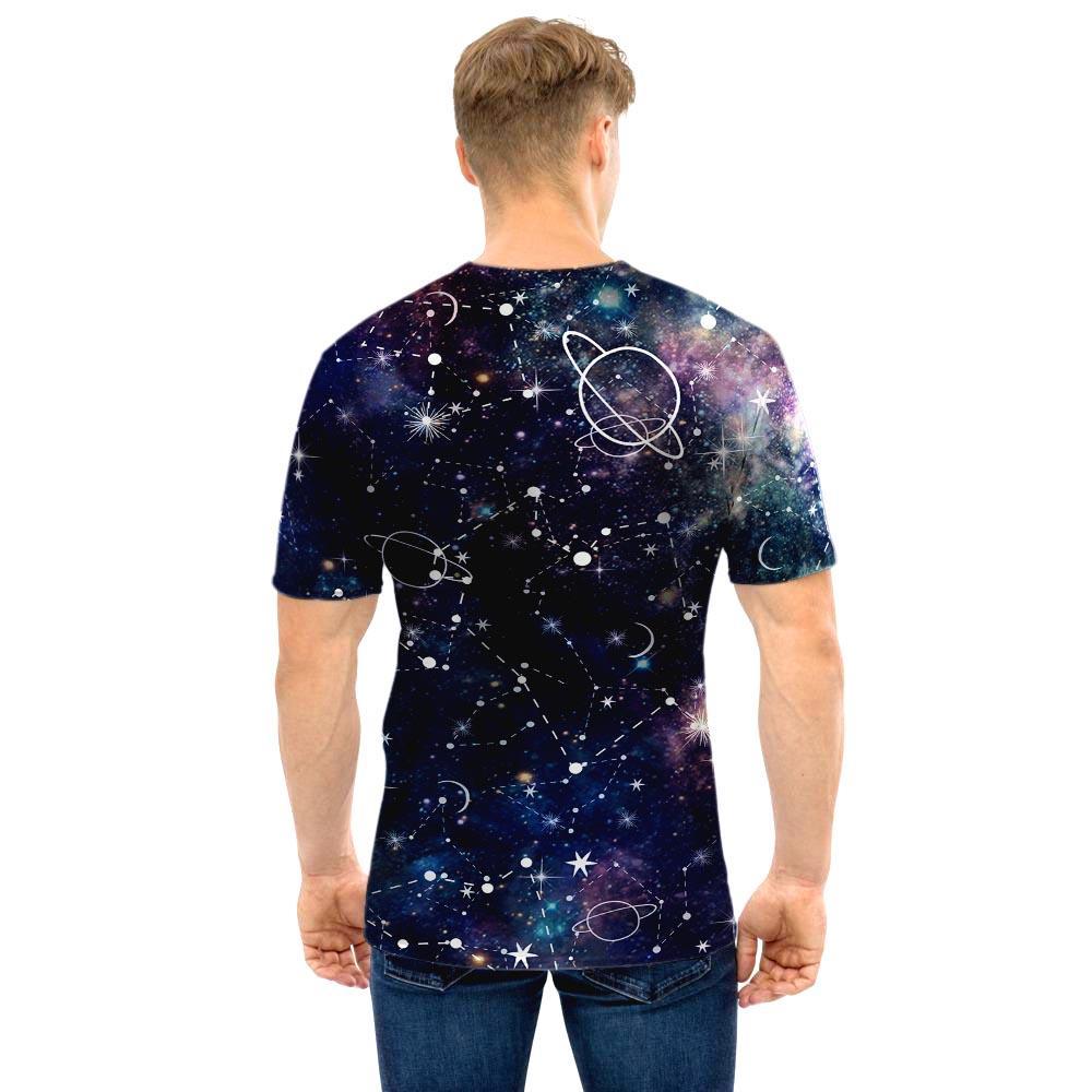 Star Constellation Galaxy Space Men T Shirt-grizzshop