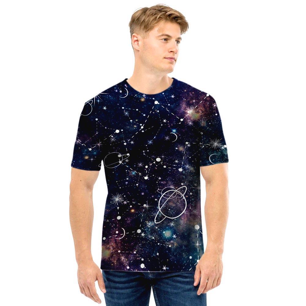 Star Constellation Galaxy Space Men T Shirt-grizzshop