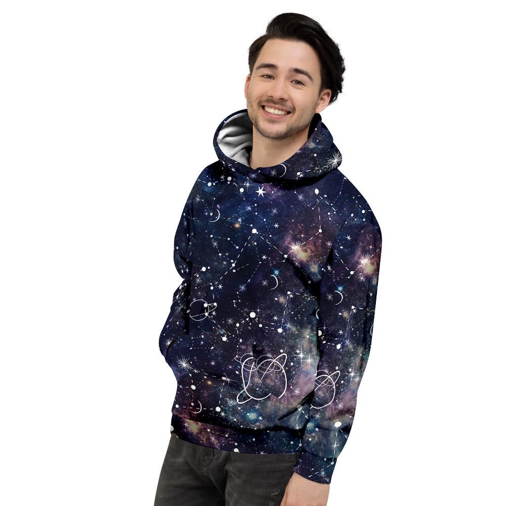 Star Constellation Galaxy Space Men's Hoodie-grizzshop