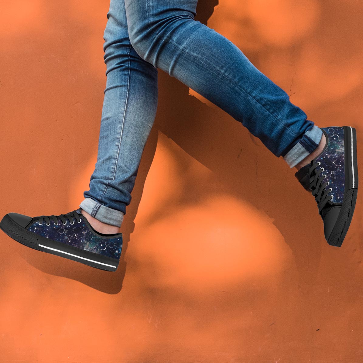 Star Constellation Galaxy Space Men's Low Top Shoes-grizzshop