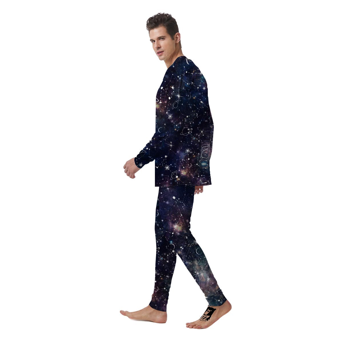 Star Constellation Galaxy Space Men's Pajamas-grizzshop