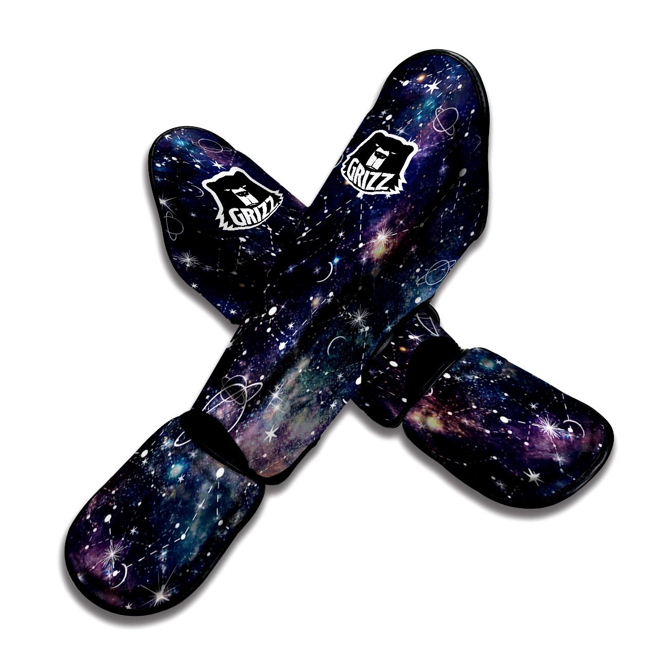 Star Constellation Galaxy Space Muay Thai Shin Guard-grizzshop