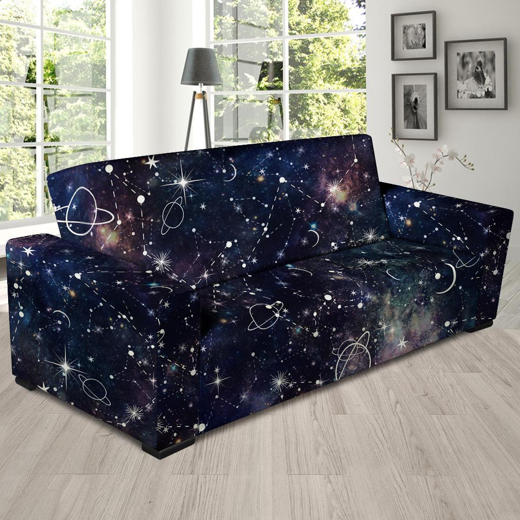 Star Constellation Galaxy Space Sofa Cover-grizzshop