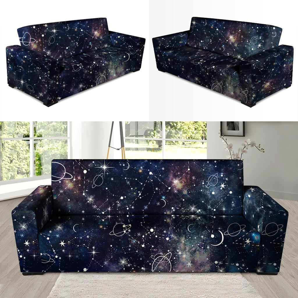 Star Constellation Galaxy Space Sofa Cover-grizzshop